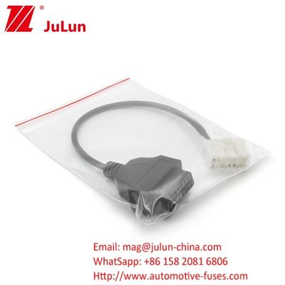 สายเชื่อมไฟฟ้ารถยนต์ สายเชื่อมไฟฟ้าการวินิจฉัย การแปลงเคเบิล Tesla Model S/X OBD2 12 Pin