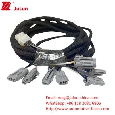 การออกแบบการผลิตตามสั่ง 40 ปิน Car Play Audio Dsp Cable Assembly เครื่องปรับสาย