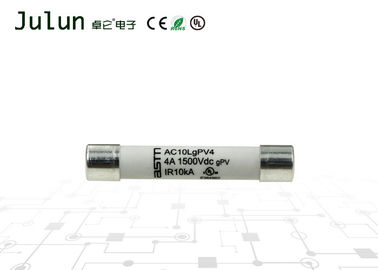 1500 โวลต์ 10x56 มิลลิเมตรฟิวส์แรงดันสูง 4 แอมป์ฟิวส์เซรามิก 20ka สำหรับเครื่องมือดิจิตอล