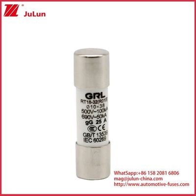 15A 1000VDC Fuse Link Solar GPV DC Fuse 10*38mm 32A ระดับสําหรับการป้องกันไฟฟ้าในระบบ PV สําหรับการใช้กับบ้านไฟฟิวส์