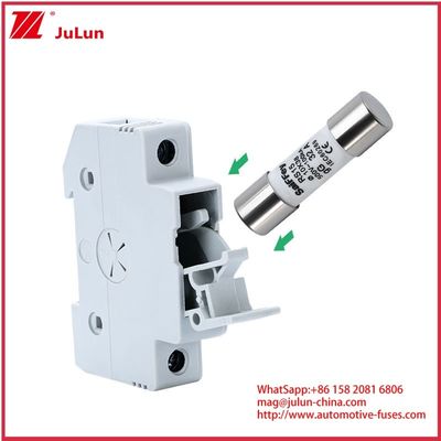 RS15 GG32A 500VDC 100KA เซรามิครถยนต์ไฟฟิวส์ 10 * 38 มม ผู้ถือ IEV60269
