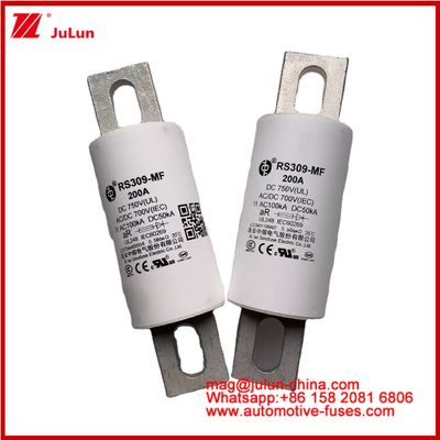 รถยนต์ทางถนน หลอดเซรามิกฟิวส์ RS309-MF 200A 750VDC UL ความสามารถในการทําลายสูง