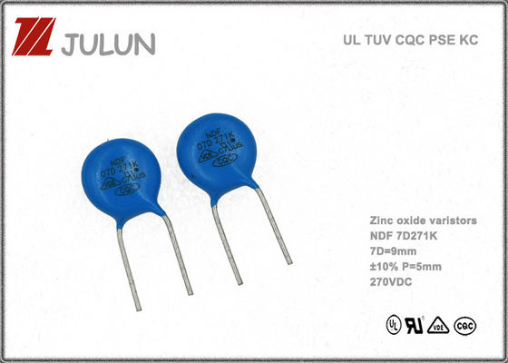 ชิปสีน้ำเงิน DIP 470V 460V 440V วาริสเตอร์ออกไซด์ของโลหะ 10D471 10D471K