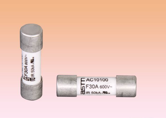CCC 600VAC / DC 10x38mm ฟิวส์เซรามิคแรงสูง
